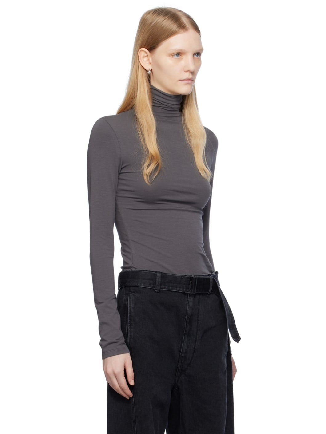 SSENSE Exclusive Gray Turtleneck - 2