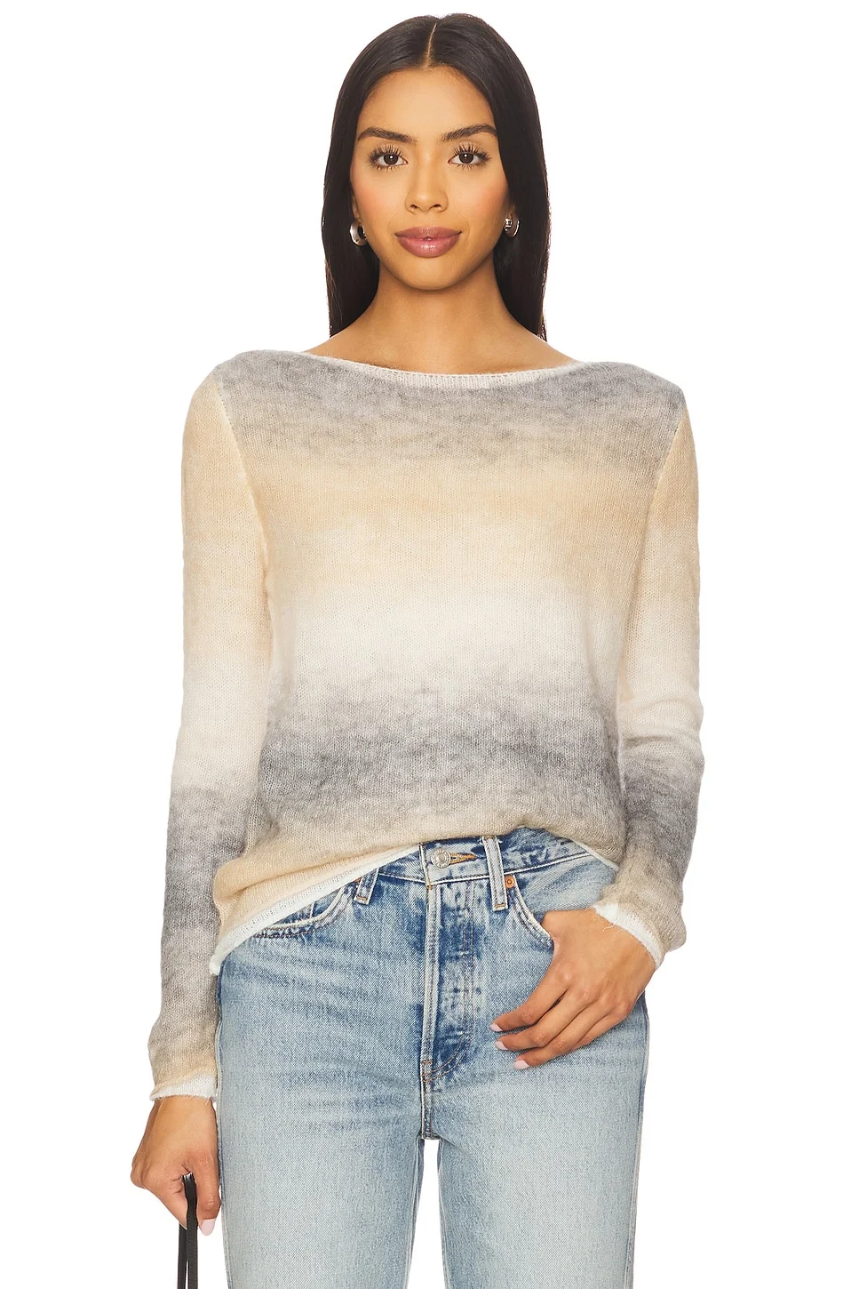 Abstract Ombre Sweater - 1