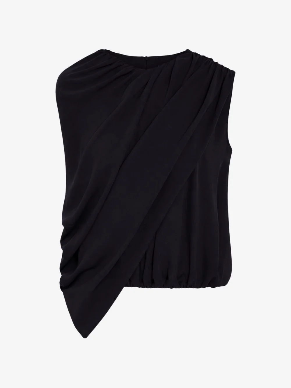 asymmetric draped blouse - 1