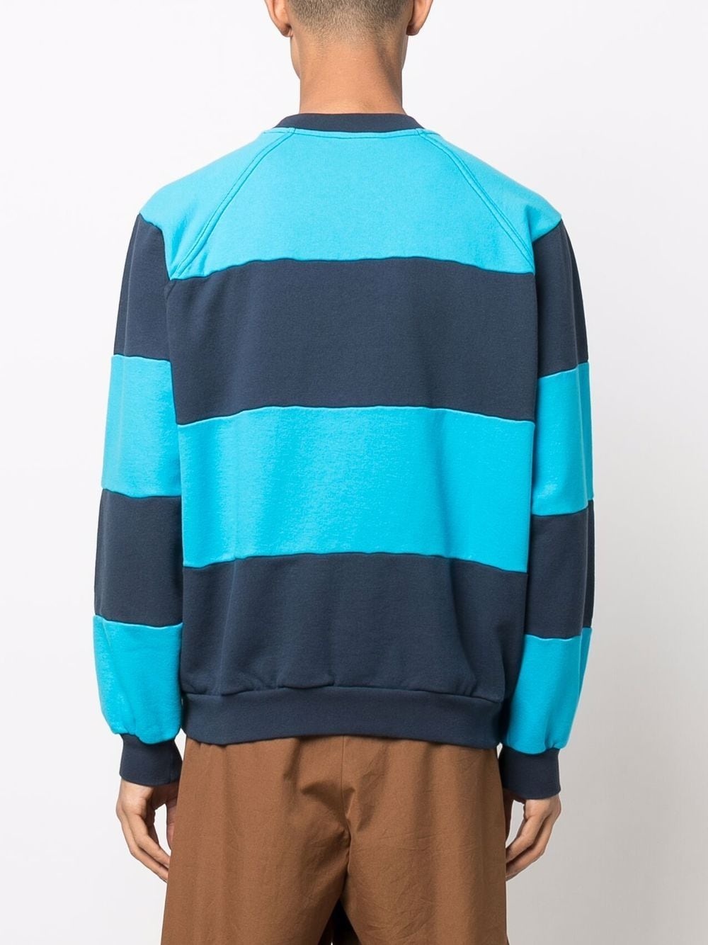 logo striped sweatshirt - 4