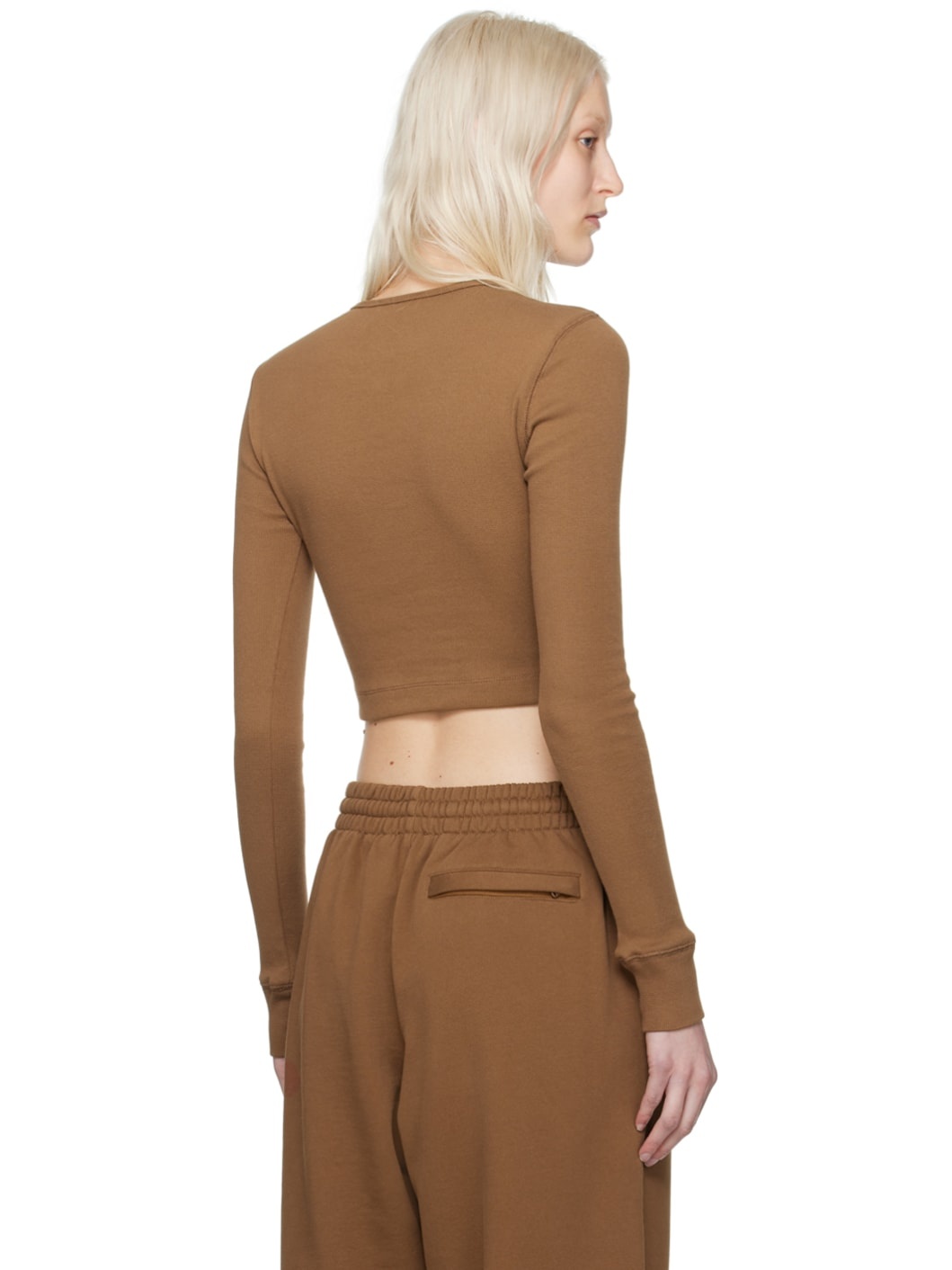 Brown Hailey Bieber Edition HB Long Sleeve T-Shirt - 3