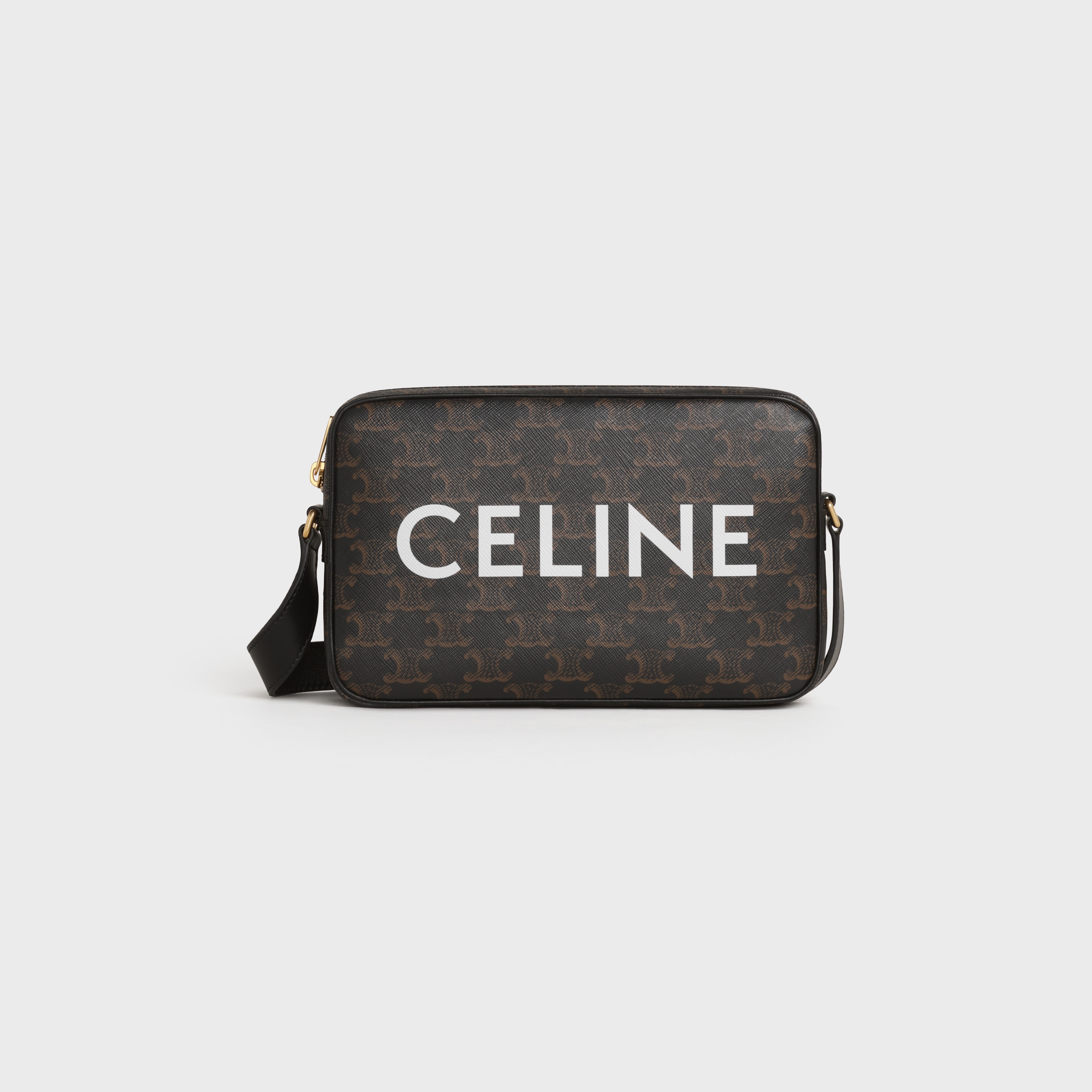 Medium Messenger Bag in Triomphe Canvas with Celine Print - 1