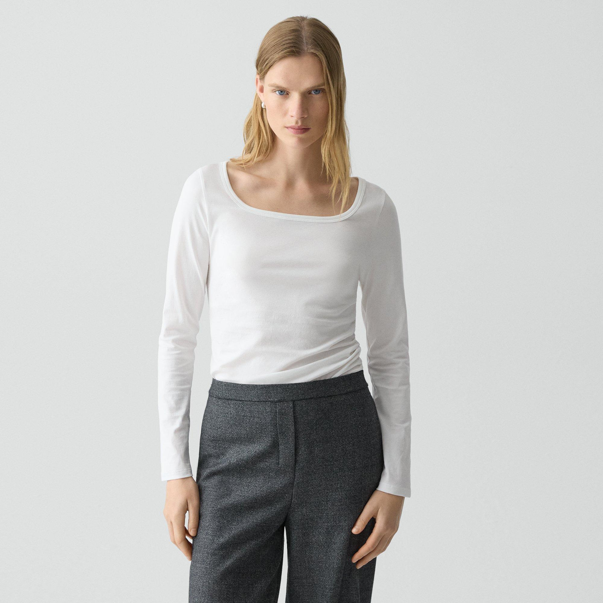 Square Neck Tee in Certified Organic Cotton - 2