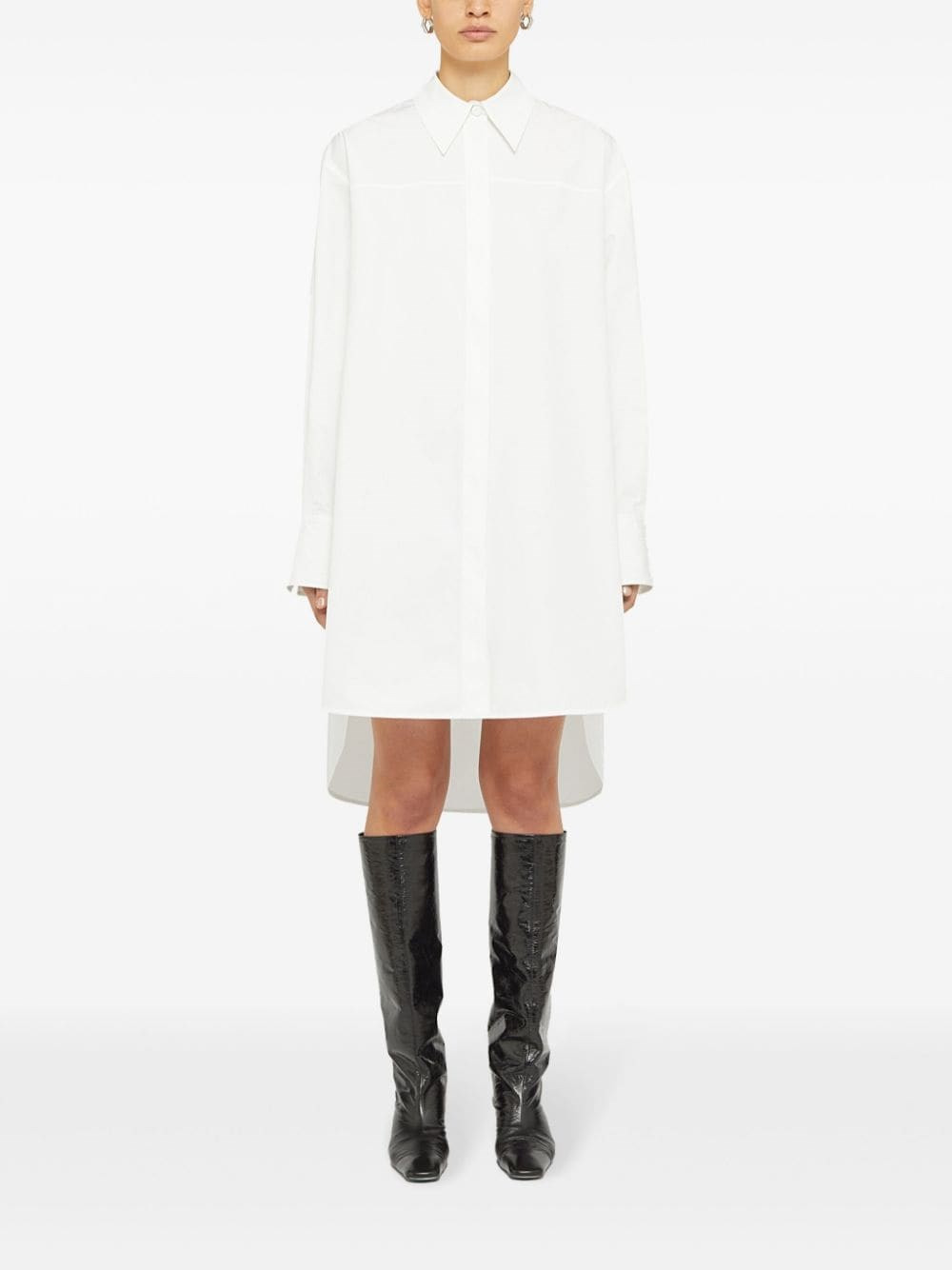Cotton shirt dress - 4