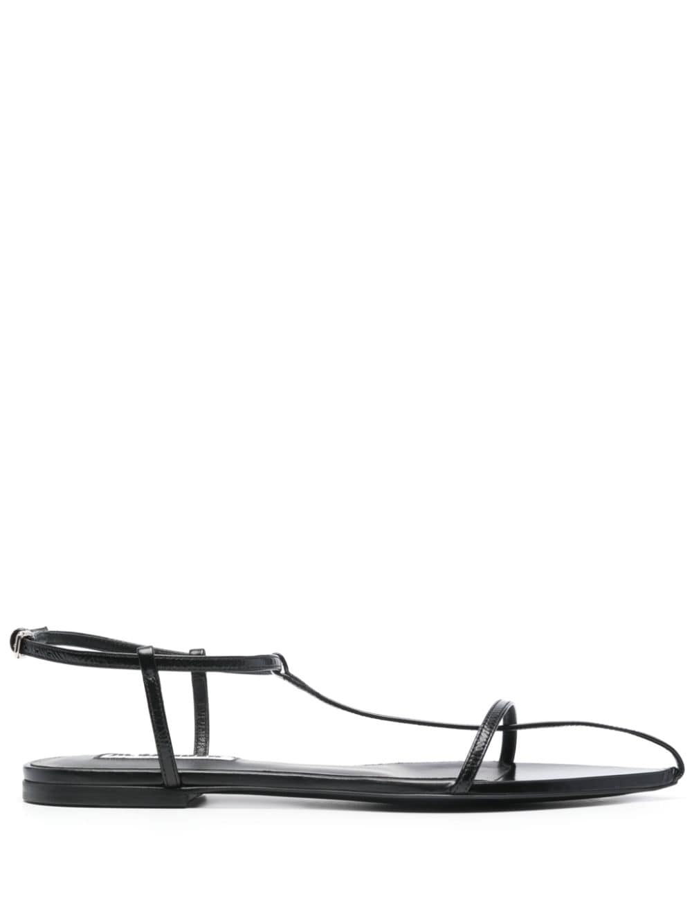 caged leather sandals - 1