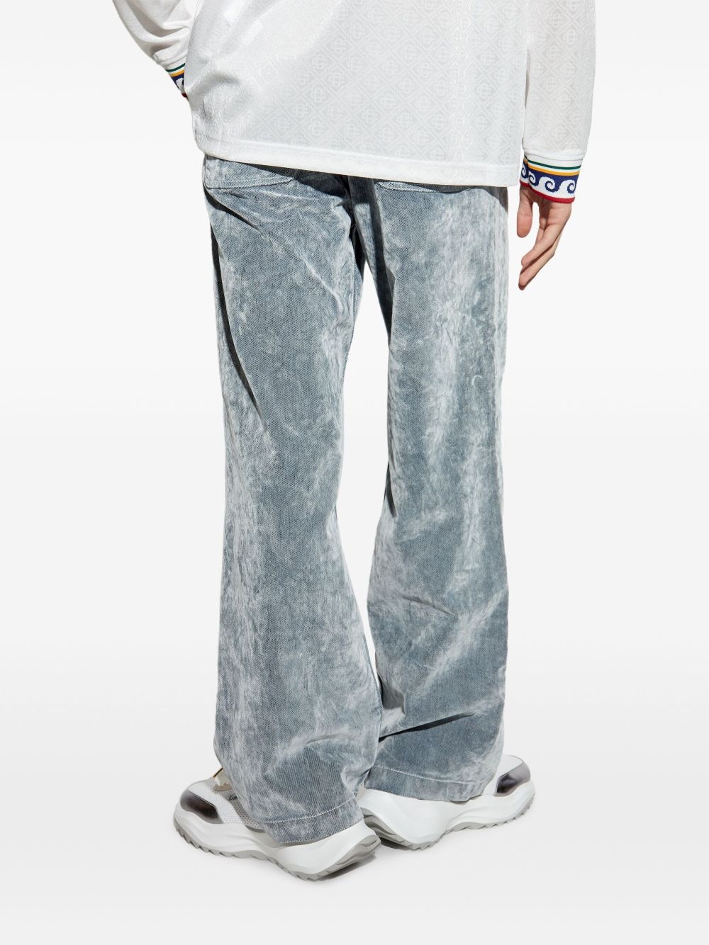 wide-leg corduroy jeans - 4