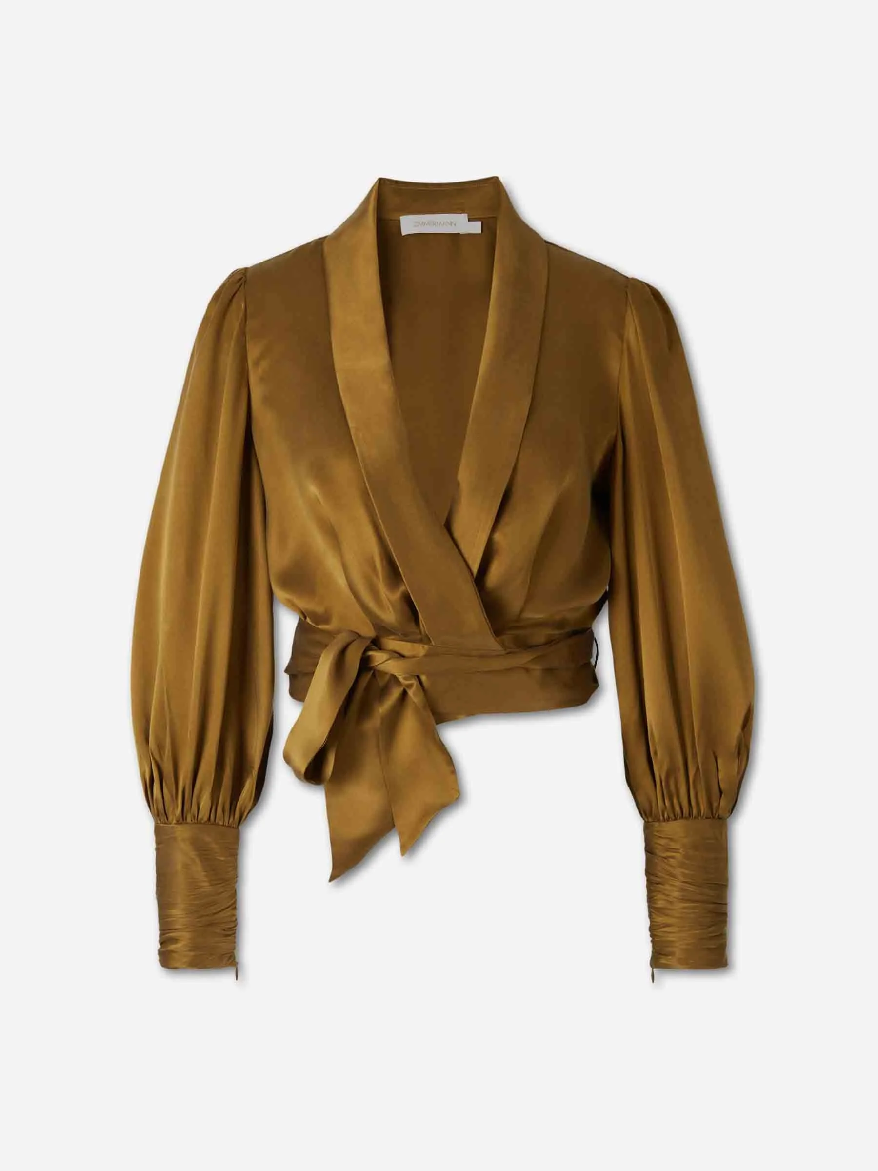 SILK WRAP BLOUSE - 1