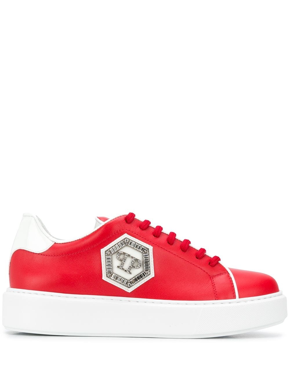 logo plaque sneakers - 1