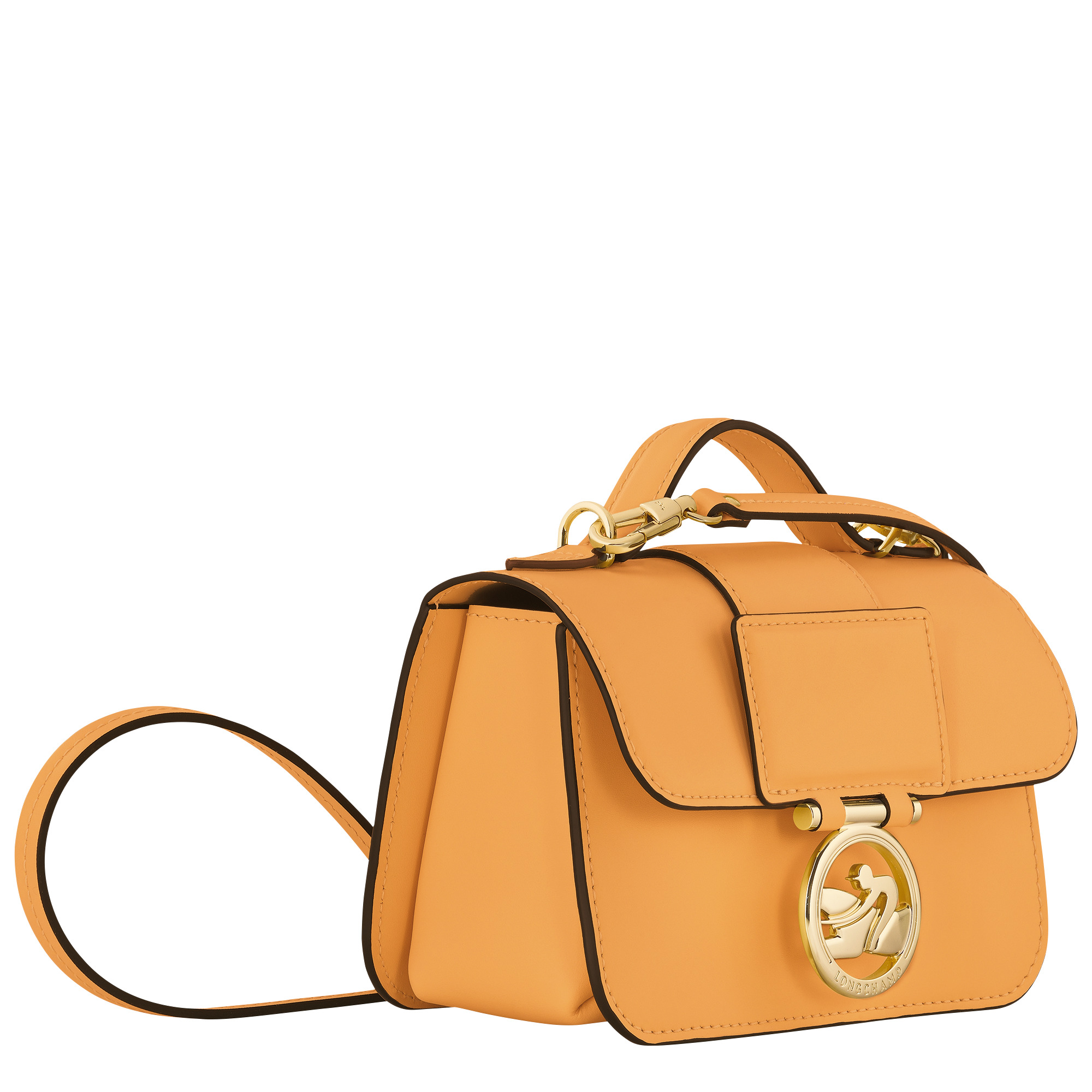 Box-Trot XS Crossbody bag Apricot - Leather - 3