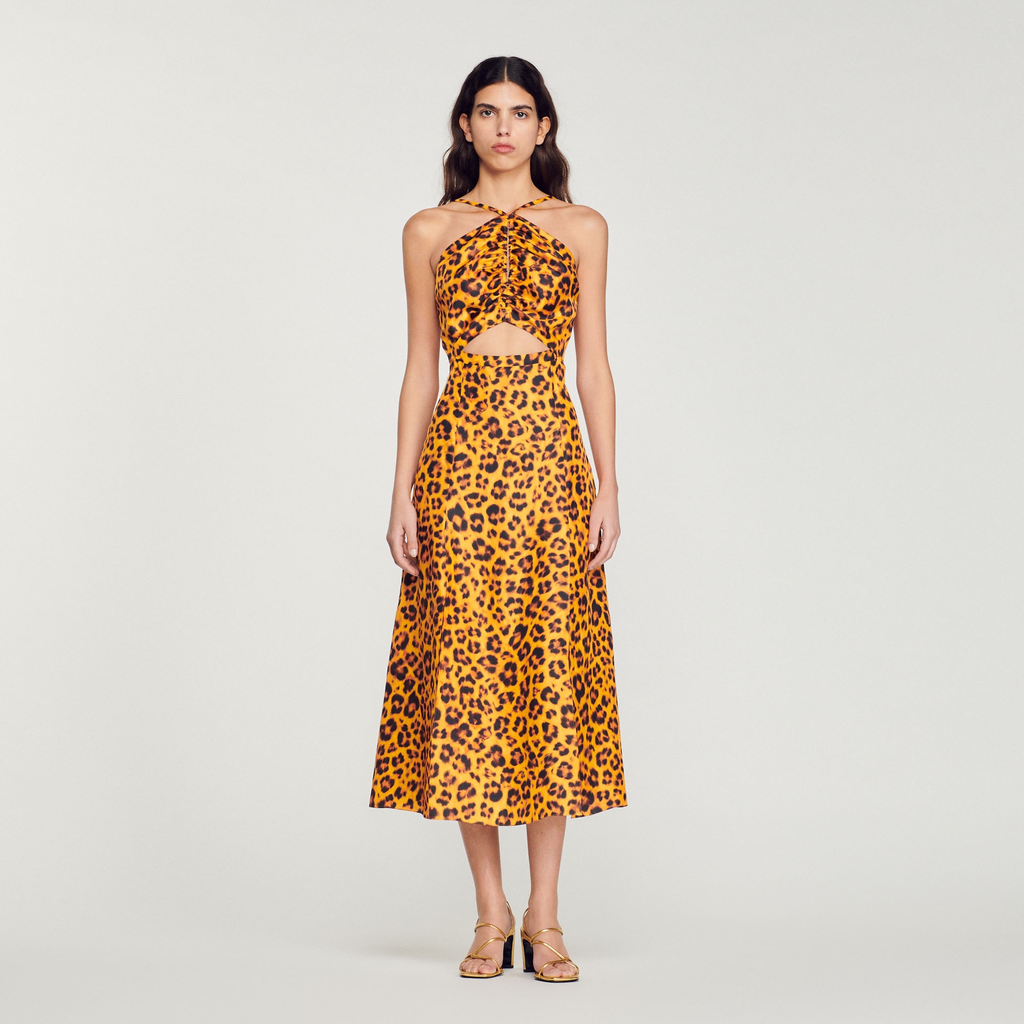 Long leopard print dress - 3