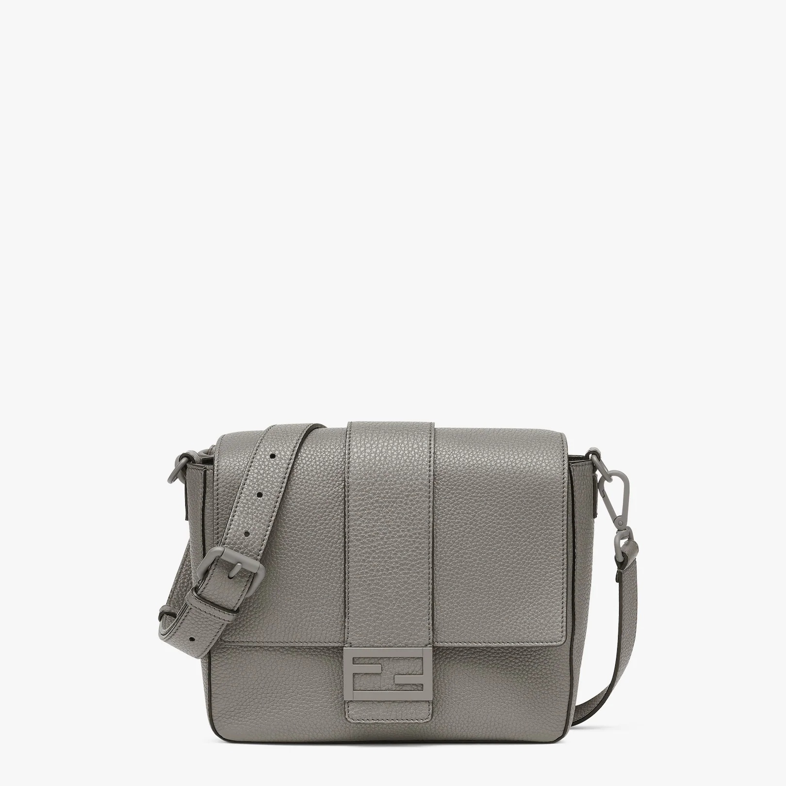 Light gray leather bag - 1