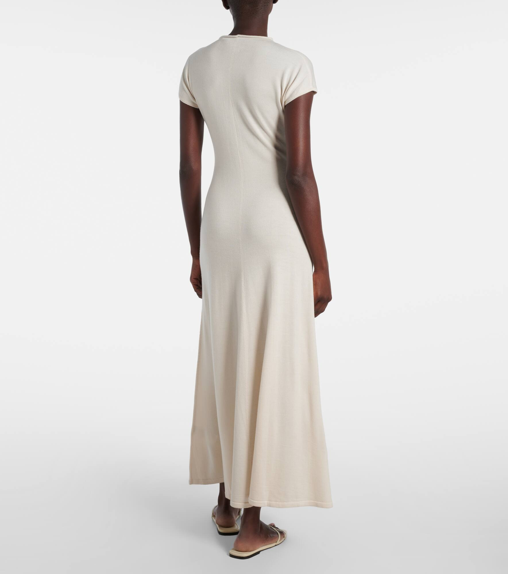 Lenore knitted wool and silk midi dress - 3