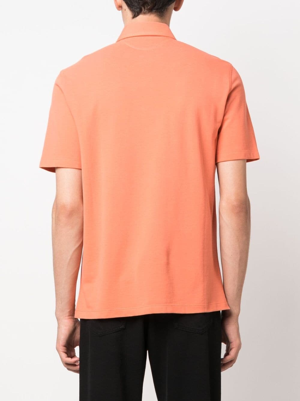short-sleeved cotton polo shirt - 4