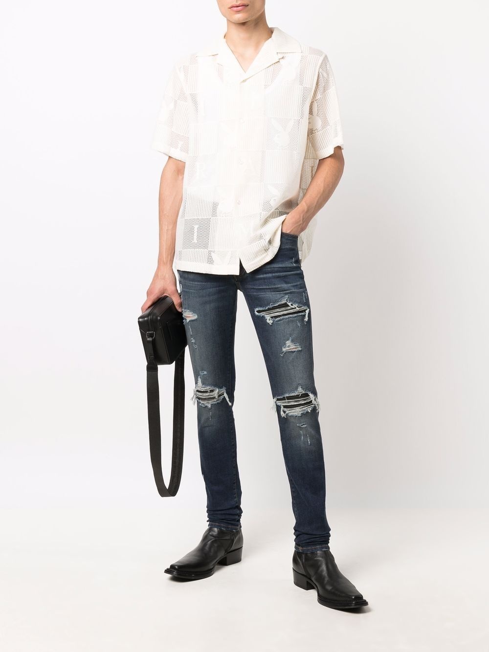 mid-rise skinny-cut jeans - 2