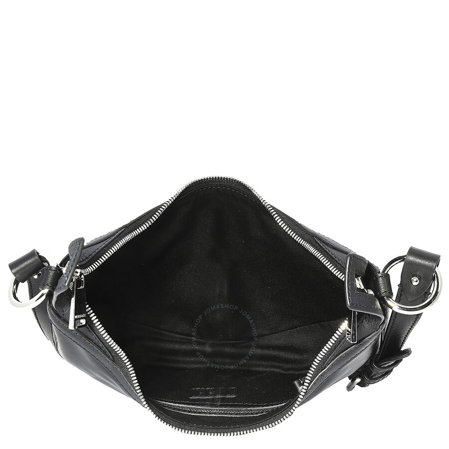 Versace Small Repeat Hobo Bag - Black - 4
