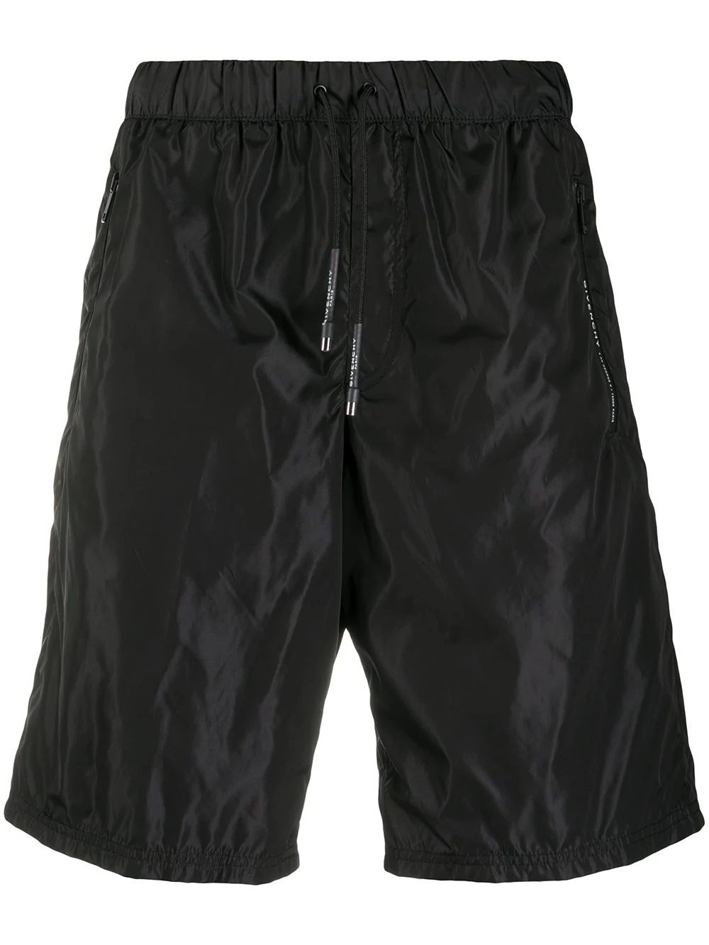 knee-length track shorts - 1