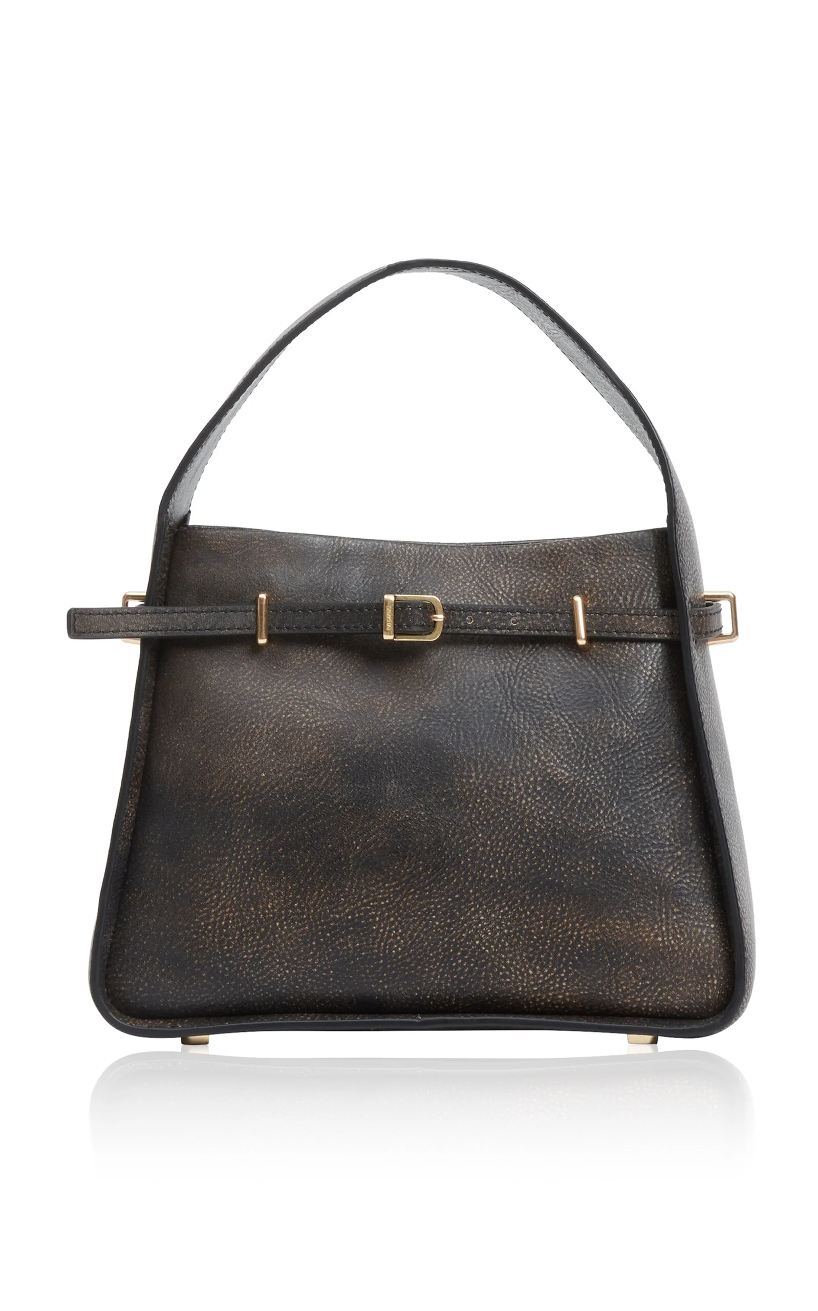 River Small Leather Bucket Bag brown - 1