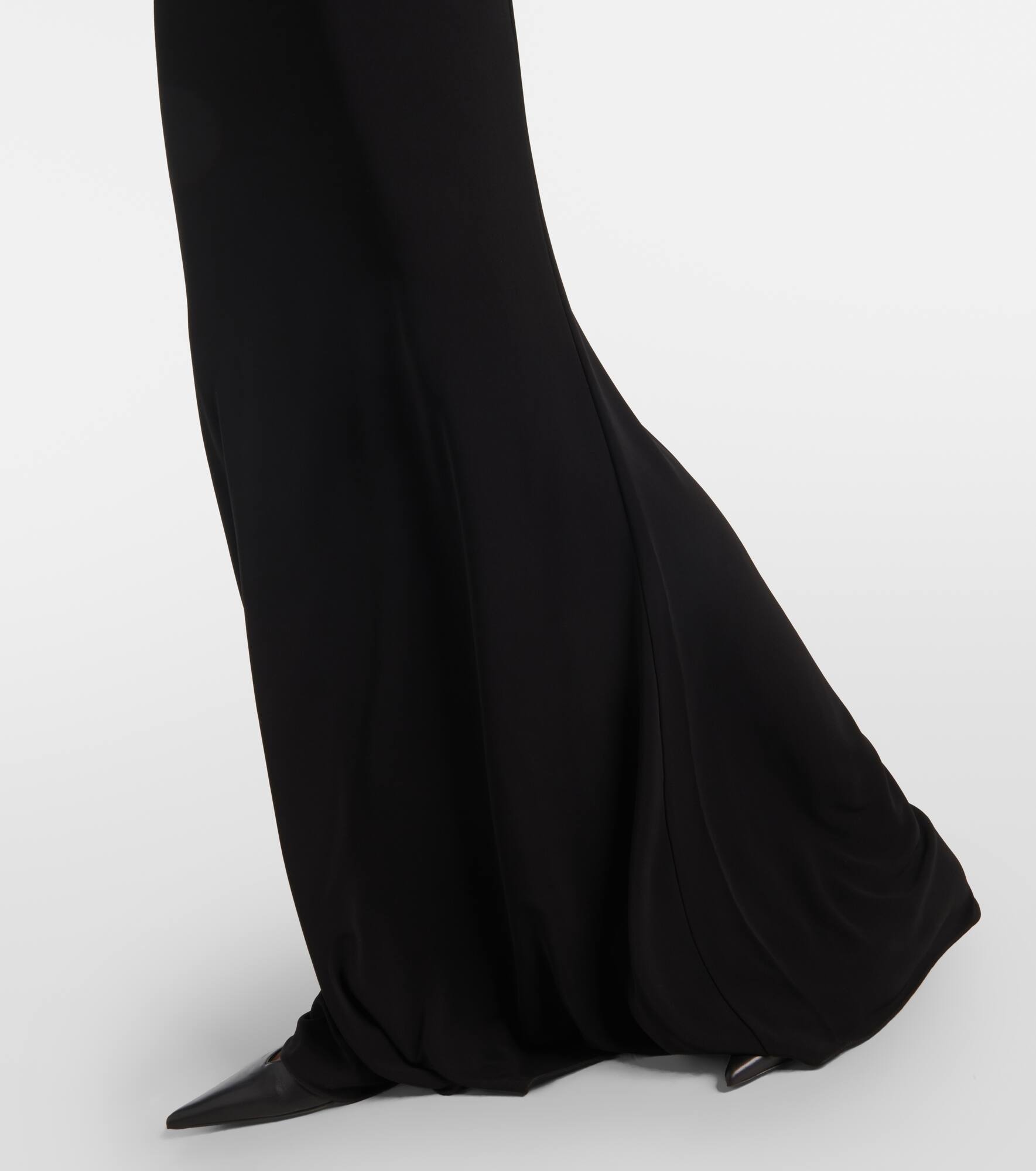 Joy pleated jersey maxi dress - 6