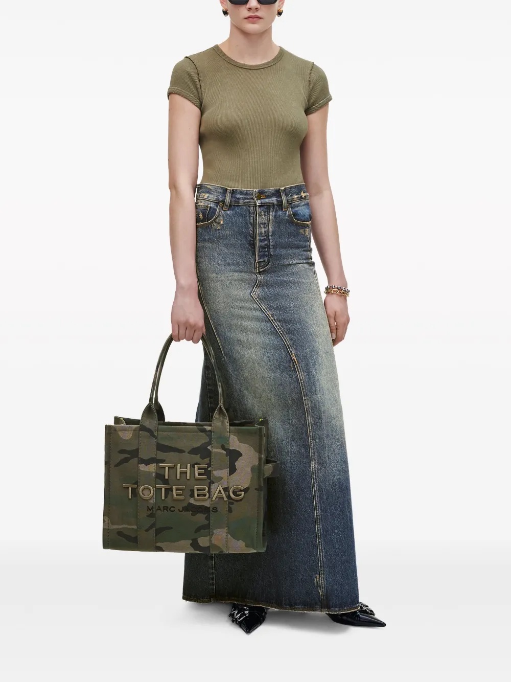 MARC JACOBS - Women The Large Camo Jacquard Tote Bag - 2