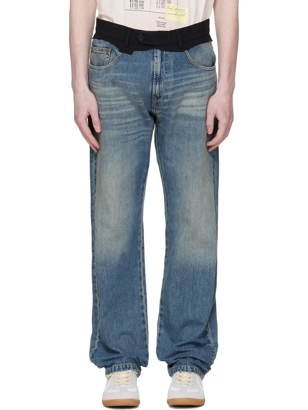 Blue Replaced Waist Jeans - 1