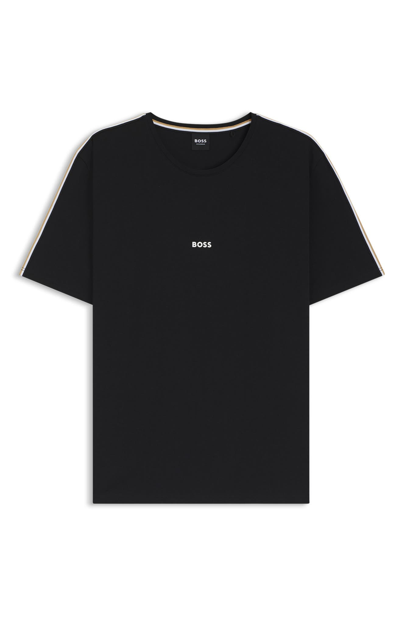 BOSS Unique Stretch Cotton Pajama T-Shirt in Black at Nordstrom - 4