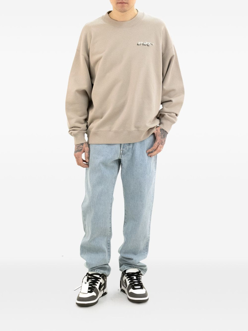 Off-White logo-detail crew-neck sweatshirt outlook