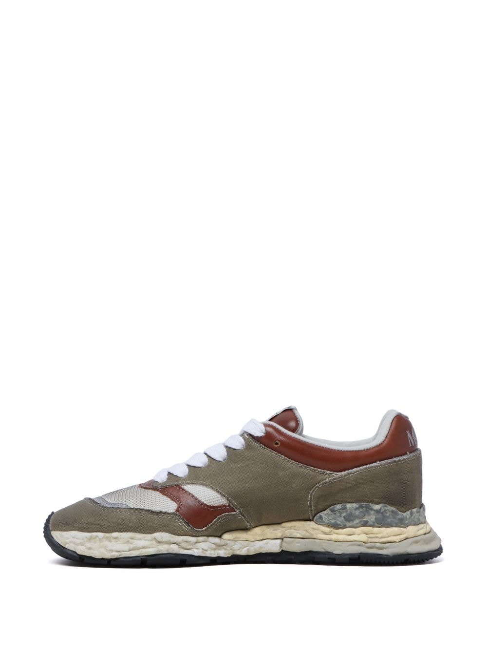 George panelled canvas sneakers - 5