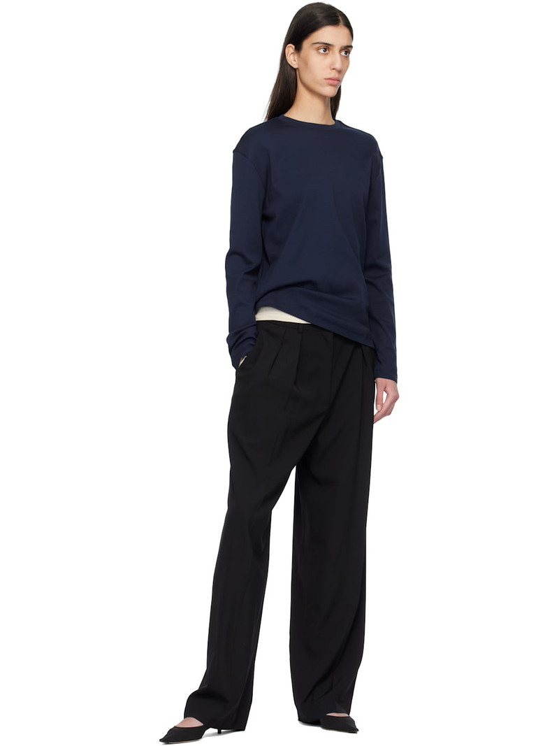 FLORE FLORE Navy Maggie Longsleeve T-shirt outlook