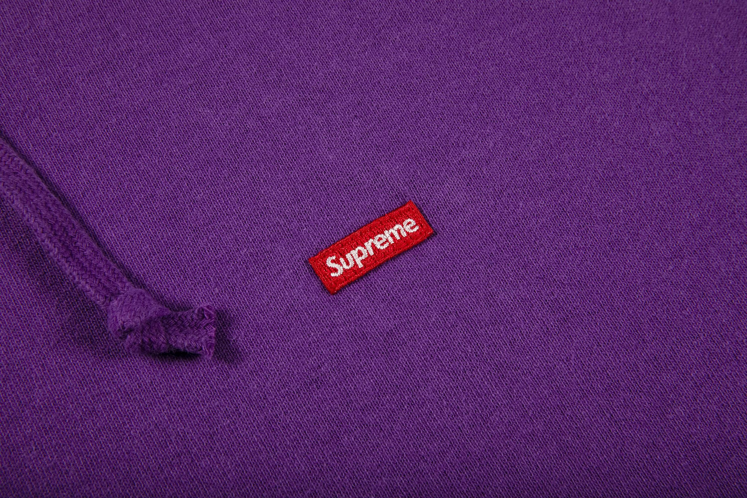 Supreme Small Box Hooded Sweatshirt 'Purple' - 2