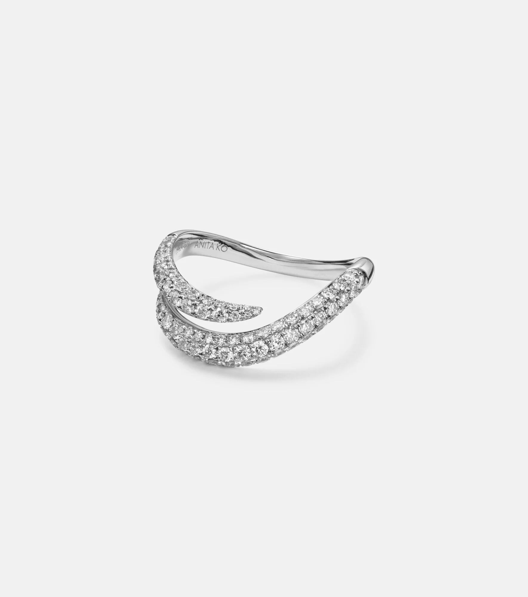 Zara 18kt white gold ring with diamonds - 1