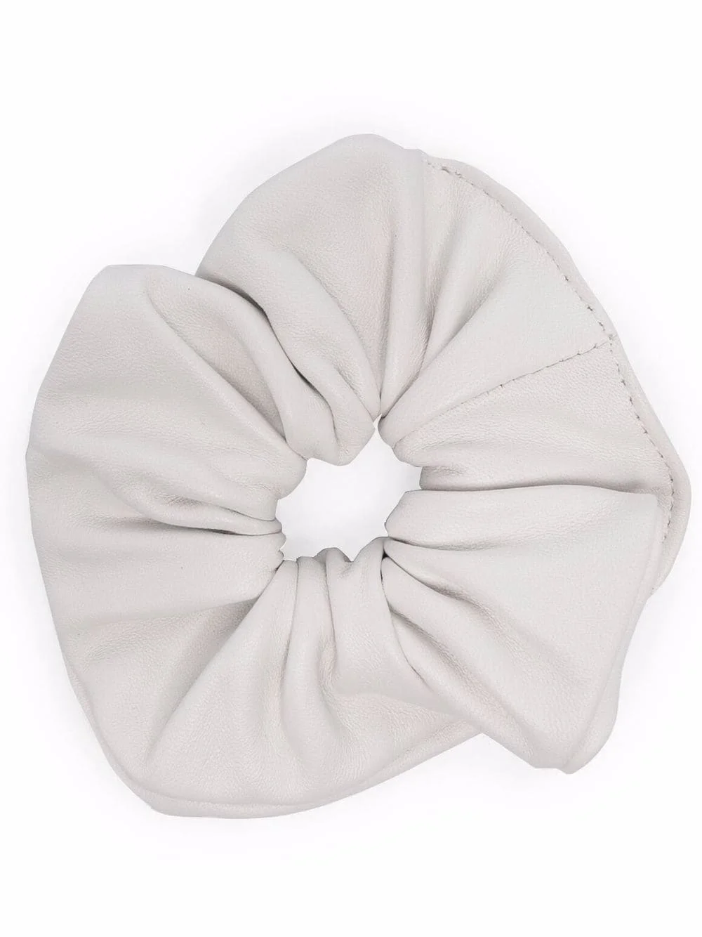 textured leather scrunchie - 1