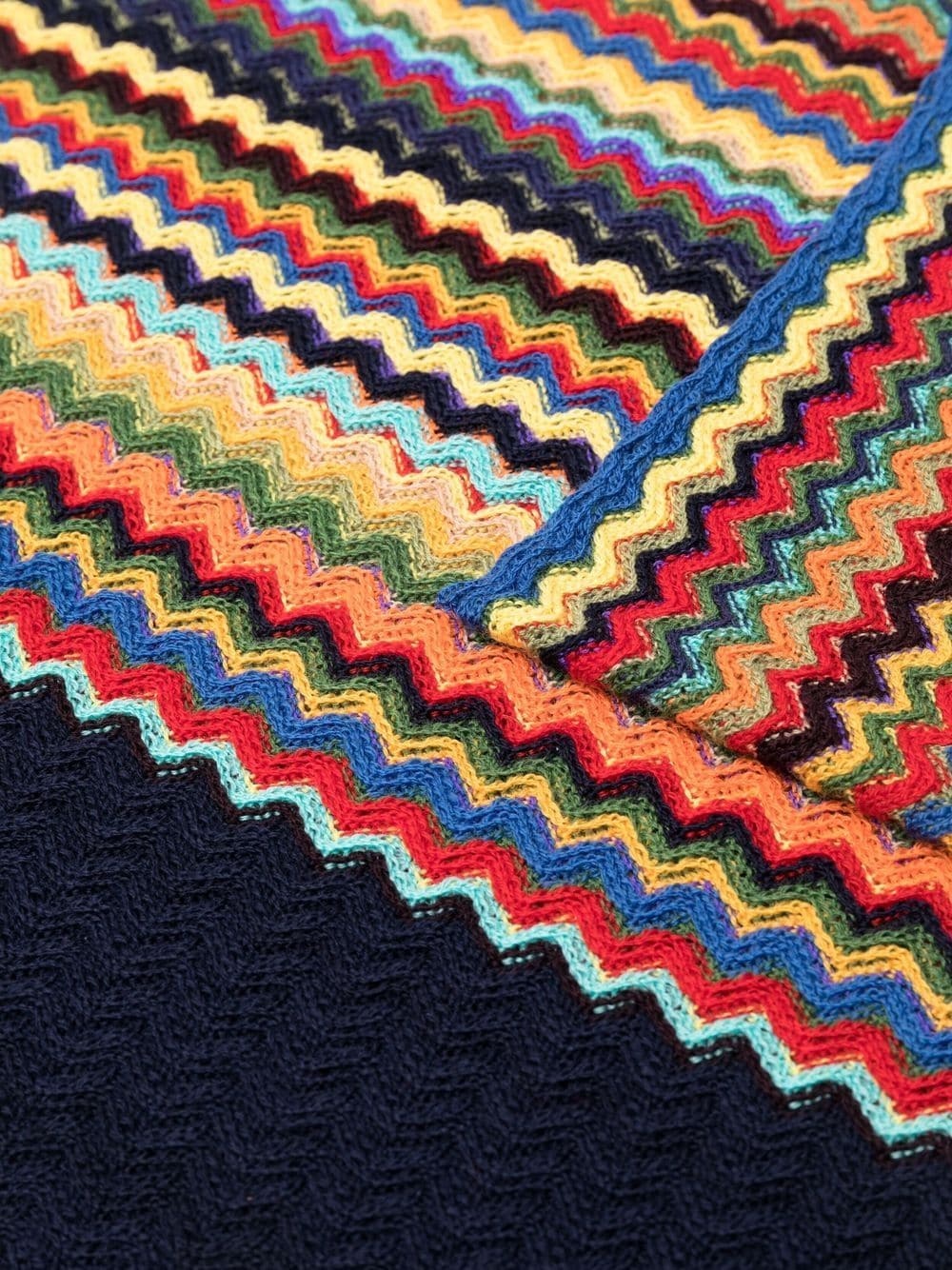 zigzag-knit wool scarf - 3