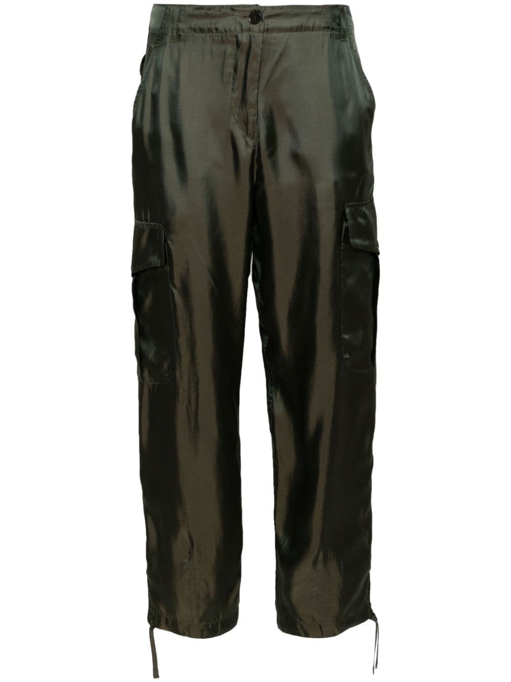 tapered-leg cargo trousers - 1