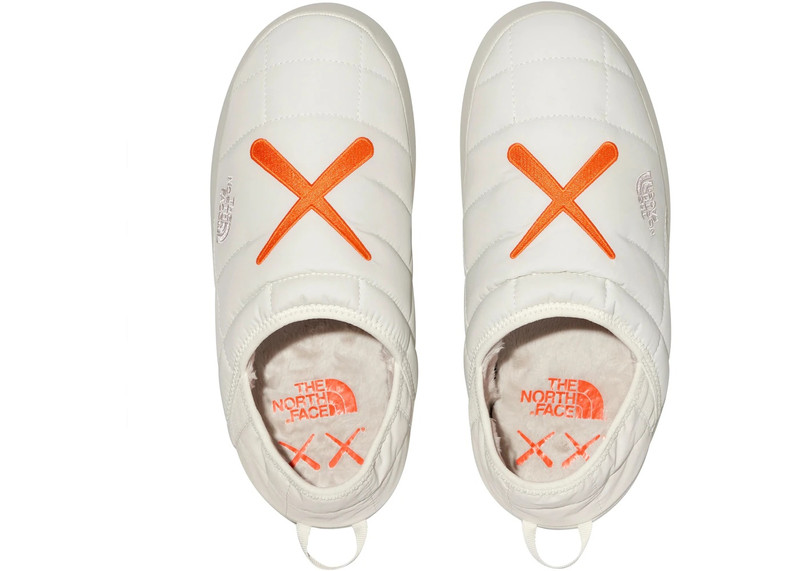 The North Face The North Face ThermoBall Traction Mule VS KAWS Moonlight Ivory Orange outlook
