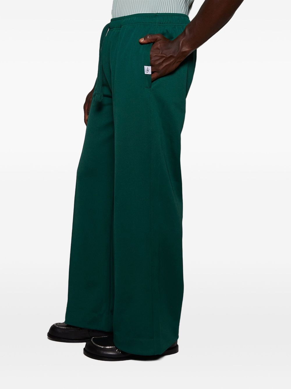 logo-appliqué drawstring trousers - 4