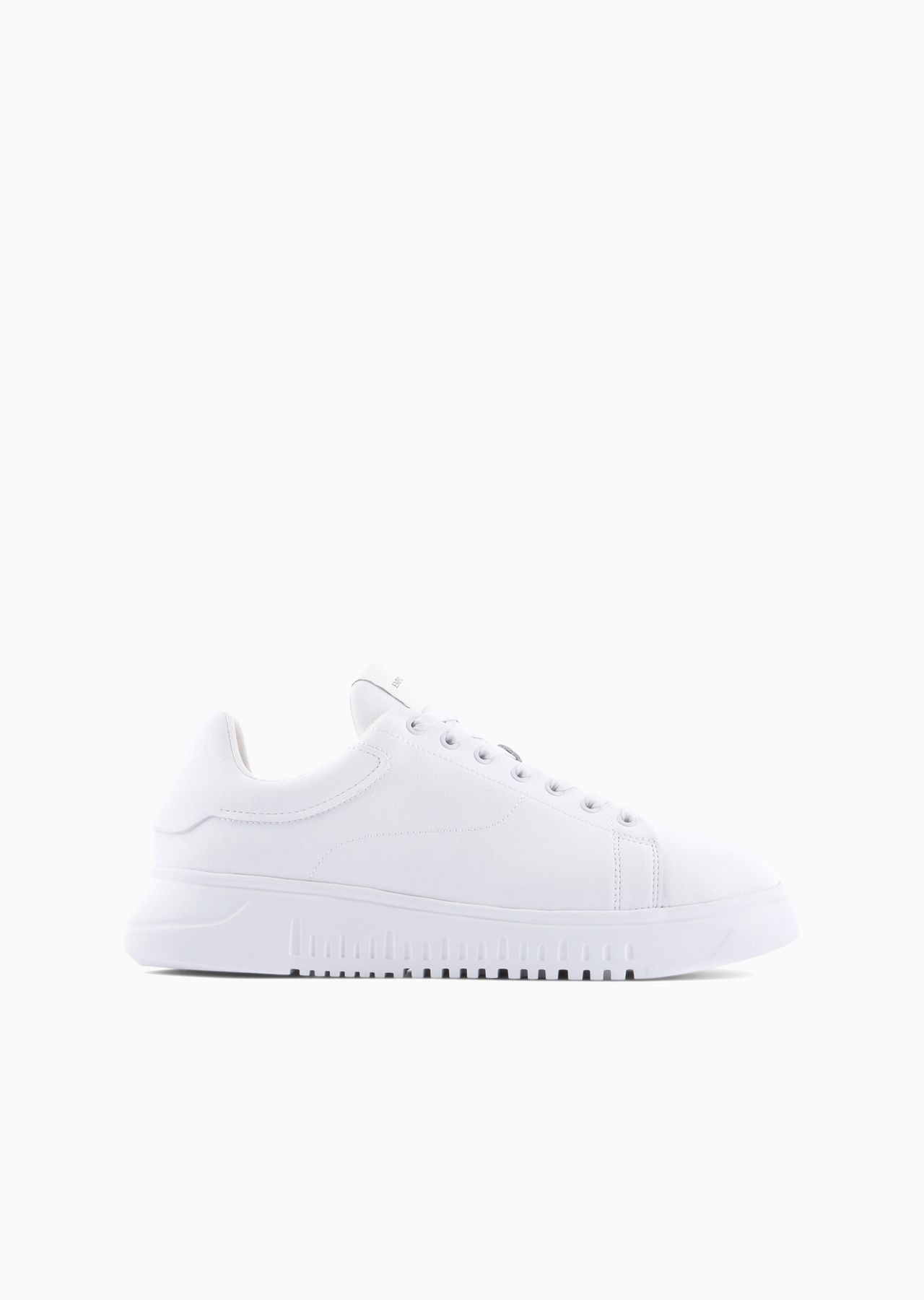 Tumbled-leather sneakers with oversized soles - 1