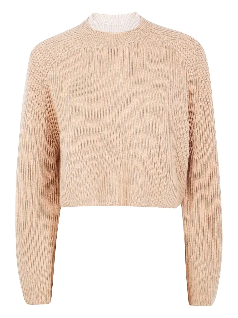 Ribbed cropped sweater - 1