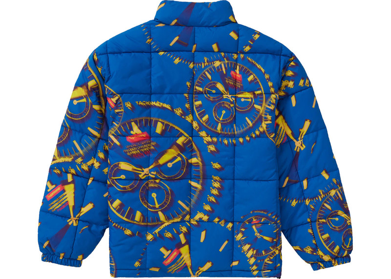 Supreme Supreme Watches Reversible Puffy Jacket Royal outlook