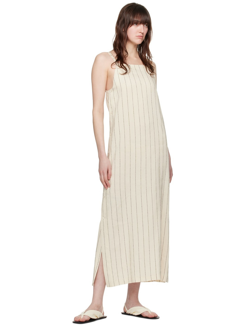 Loulou de Saison Beige & Black Etta Midi Dress outlook