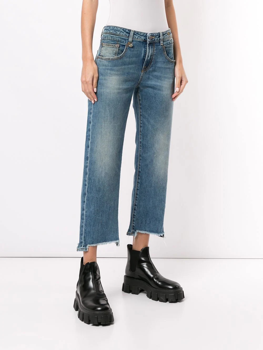 cropped straight-leg jeans - 3
