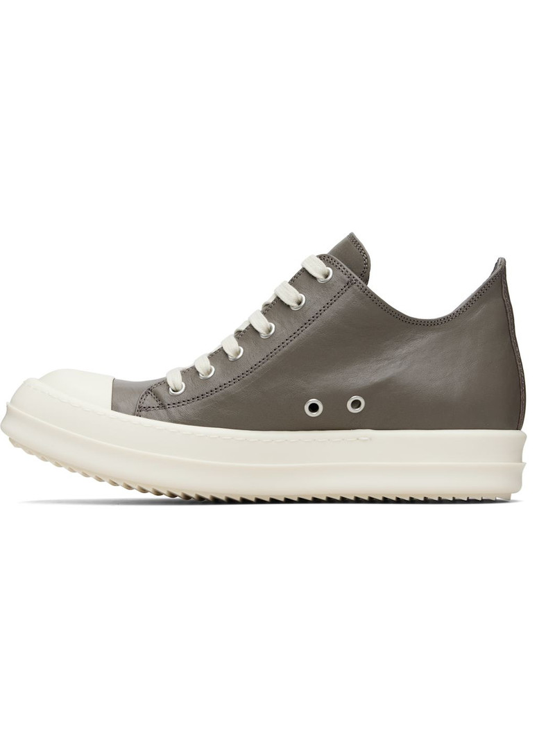 Rick Owens Gray Temple Low Sneakers outlook