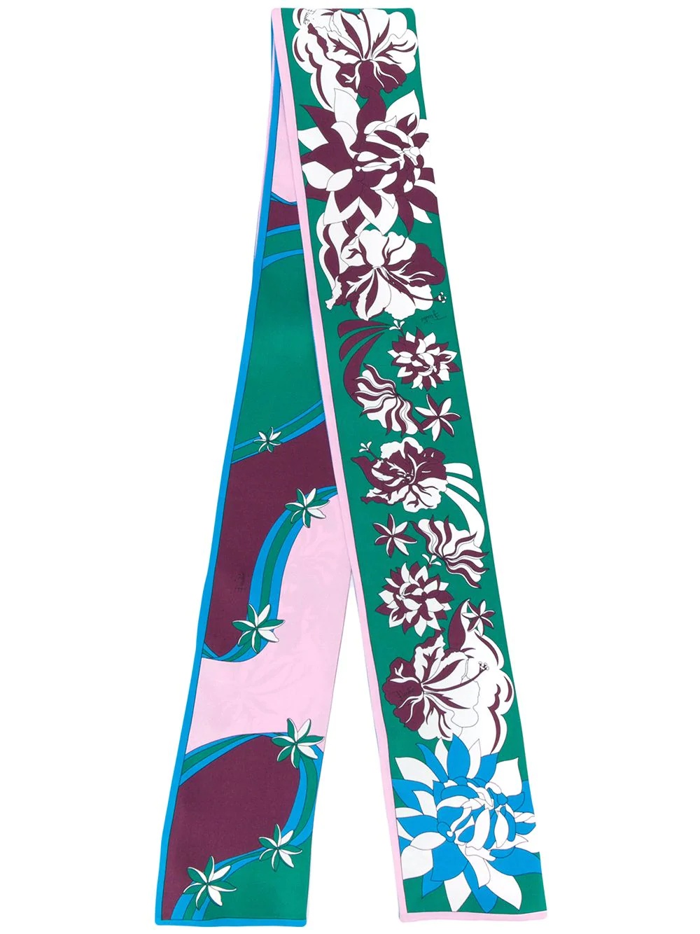 printed silk foulard - 1