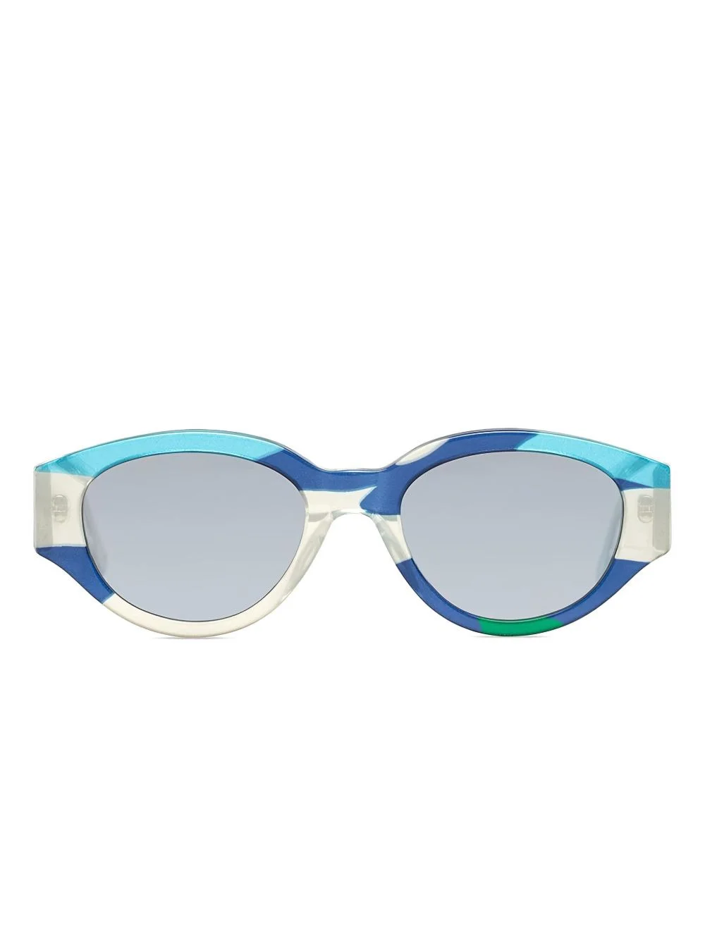 Drew Mama Andy Warhol Camouflage patchwork round sunglasses - 1