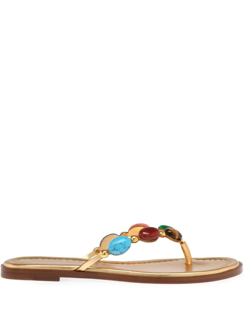 Shanti leather thong sandals 1