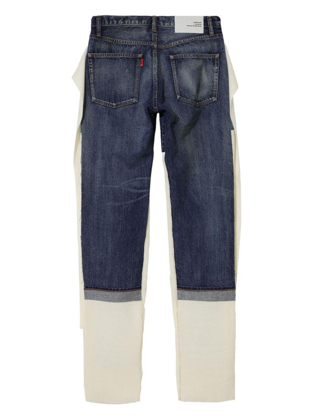 distressed straight-leg trousers - 2