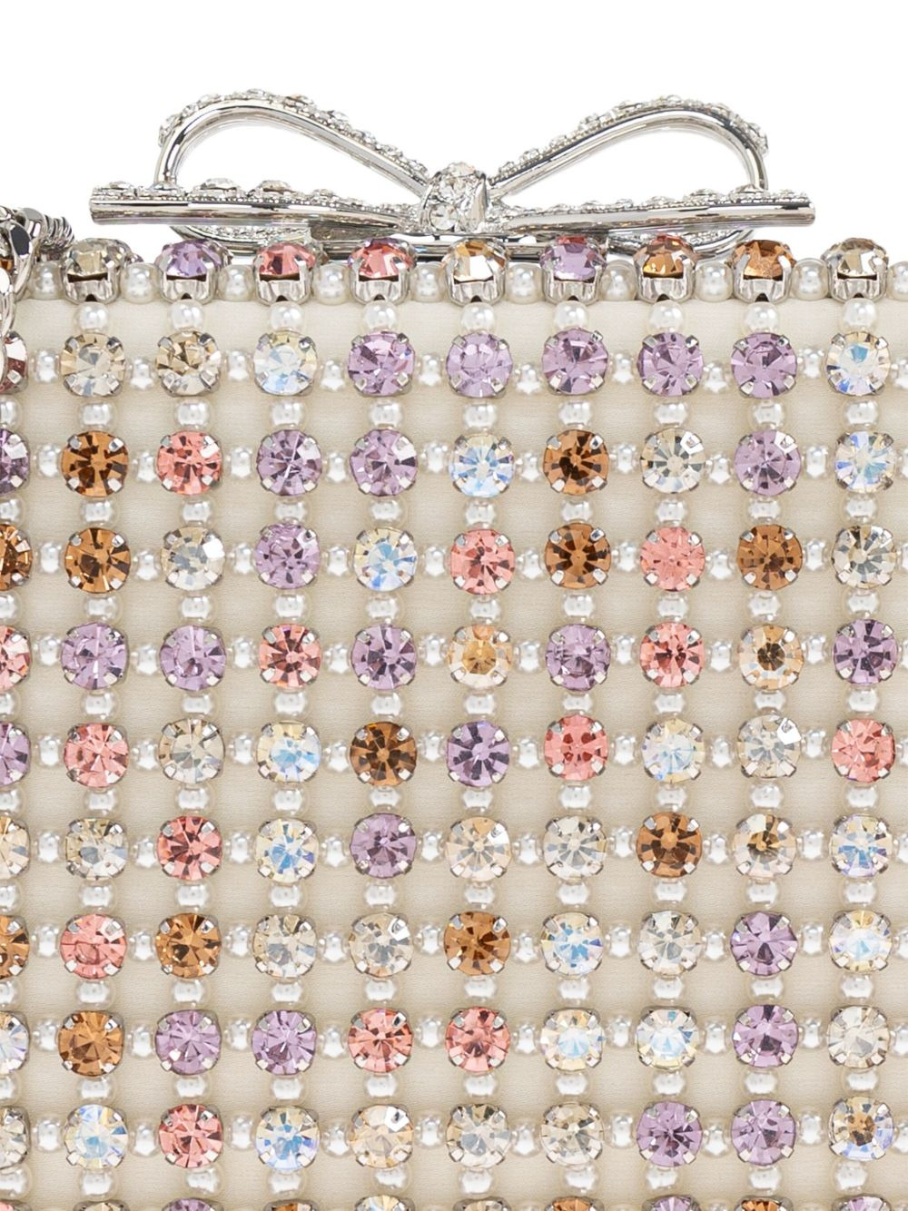 crystal-embellished bow tote bag - 5