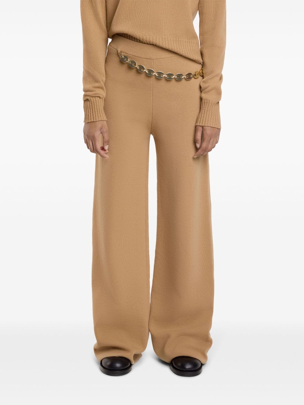belted knit trousers - 5