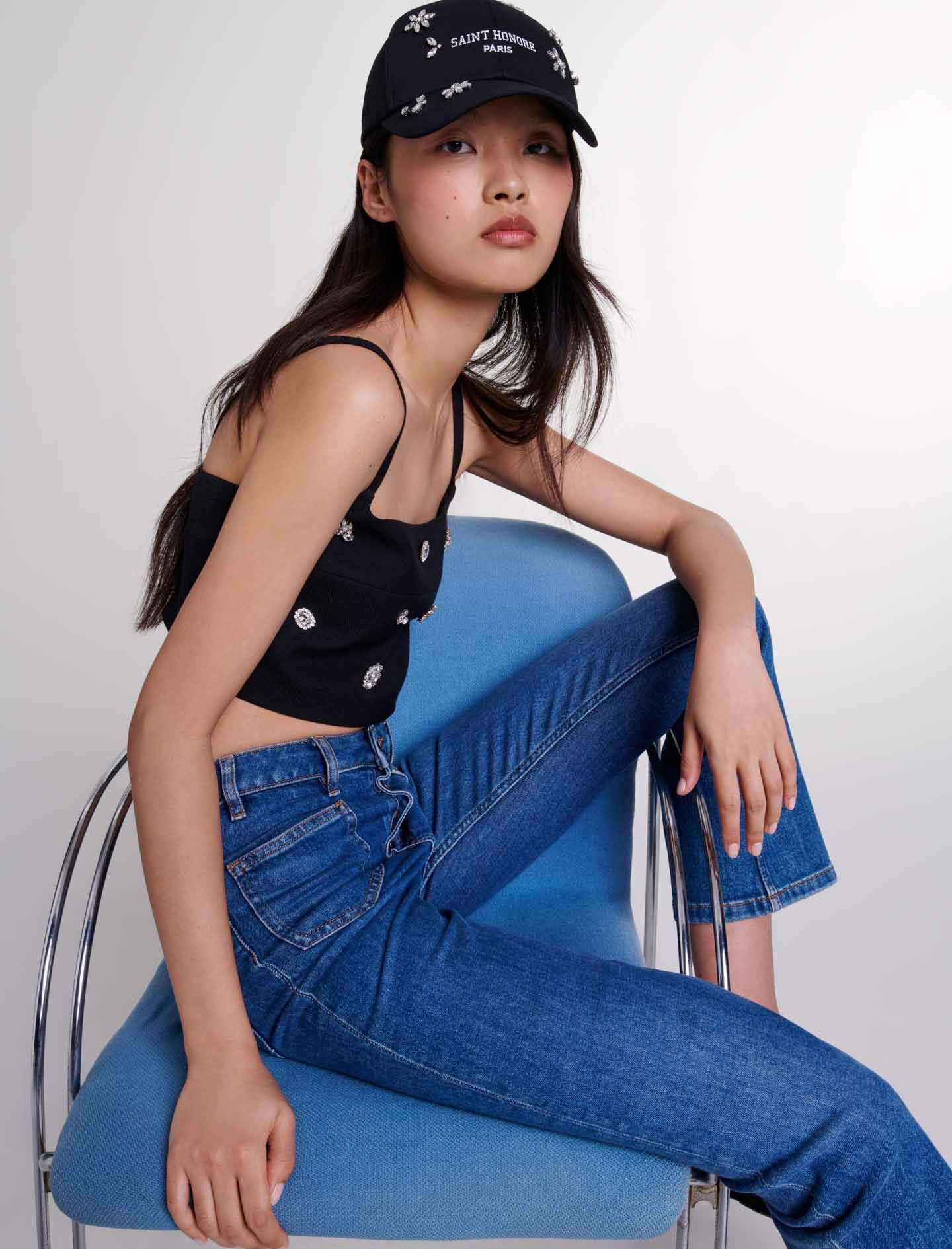 Diamanté crop top - 7
