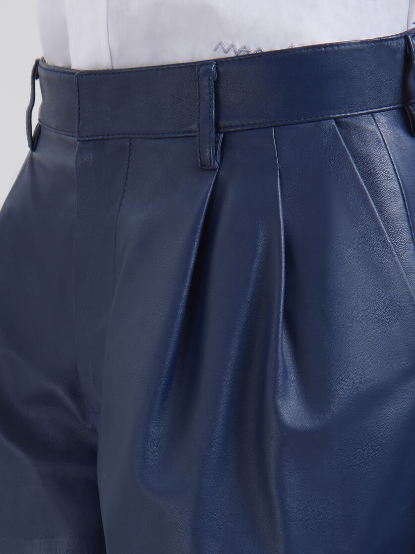 BLUE NAPPA SHORTS - 4