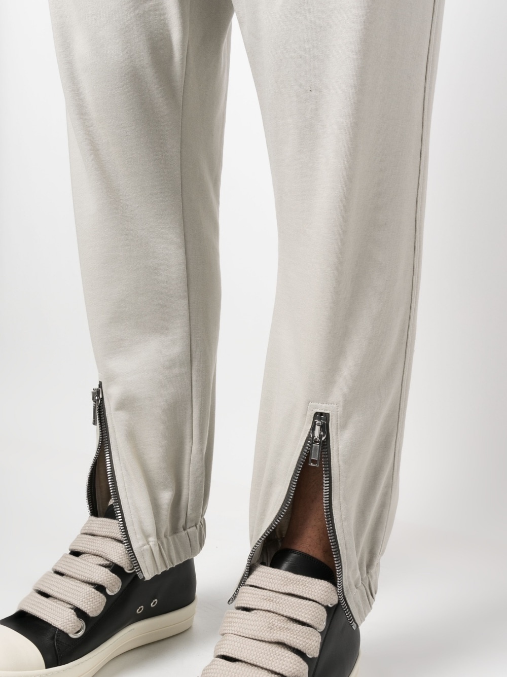 drawstring-fastening waist trousers - 5